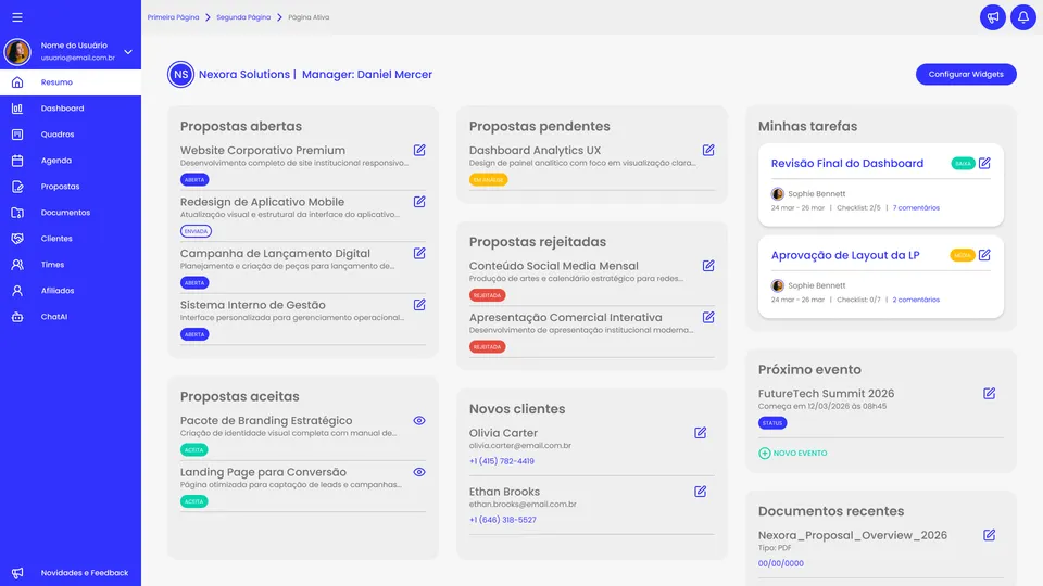 Dashboard screenshot